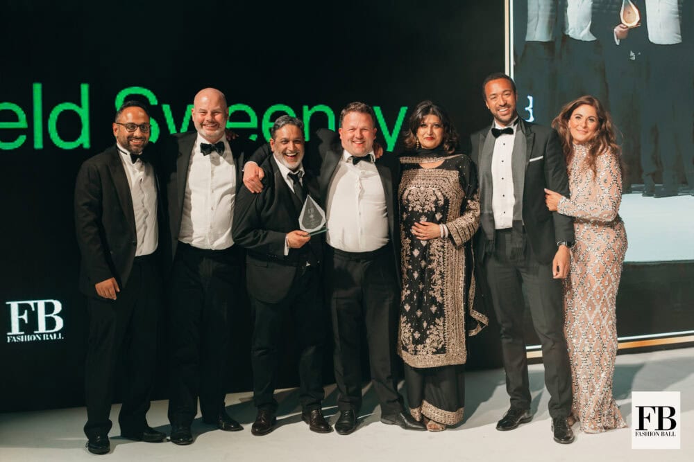 The team collecting the EDI award